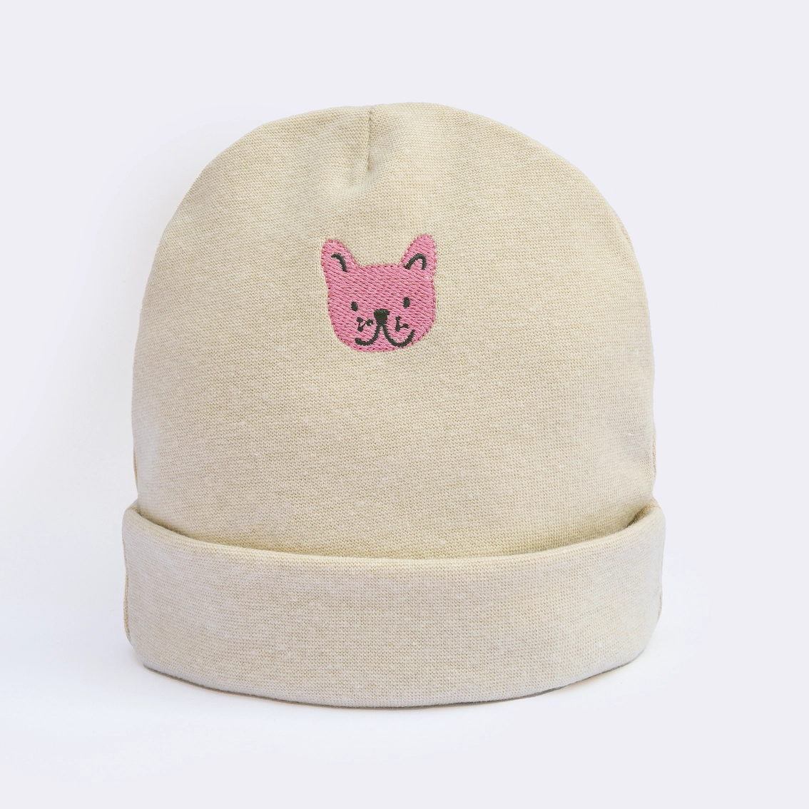 Touca de Ribana – Off-Whitte bordado bulldog