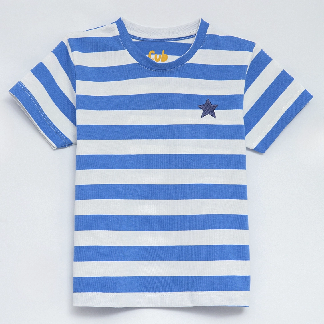 Camiseta Infantil Listrada Azul