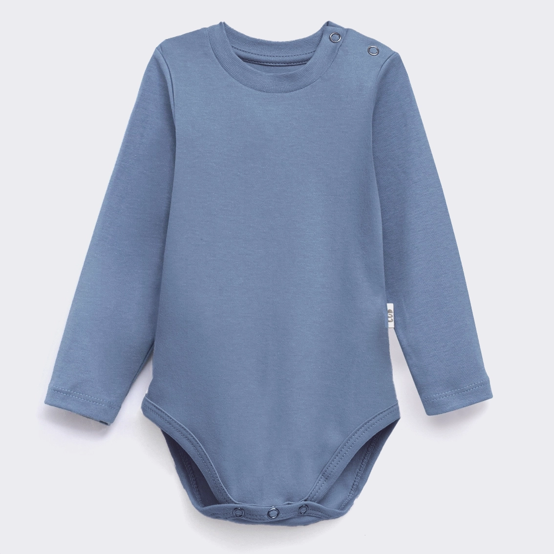 Body Manga Longa Azul