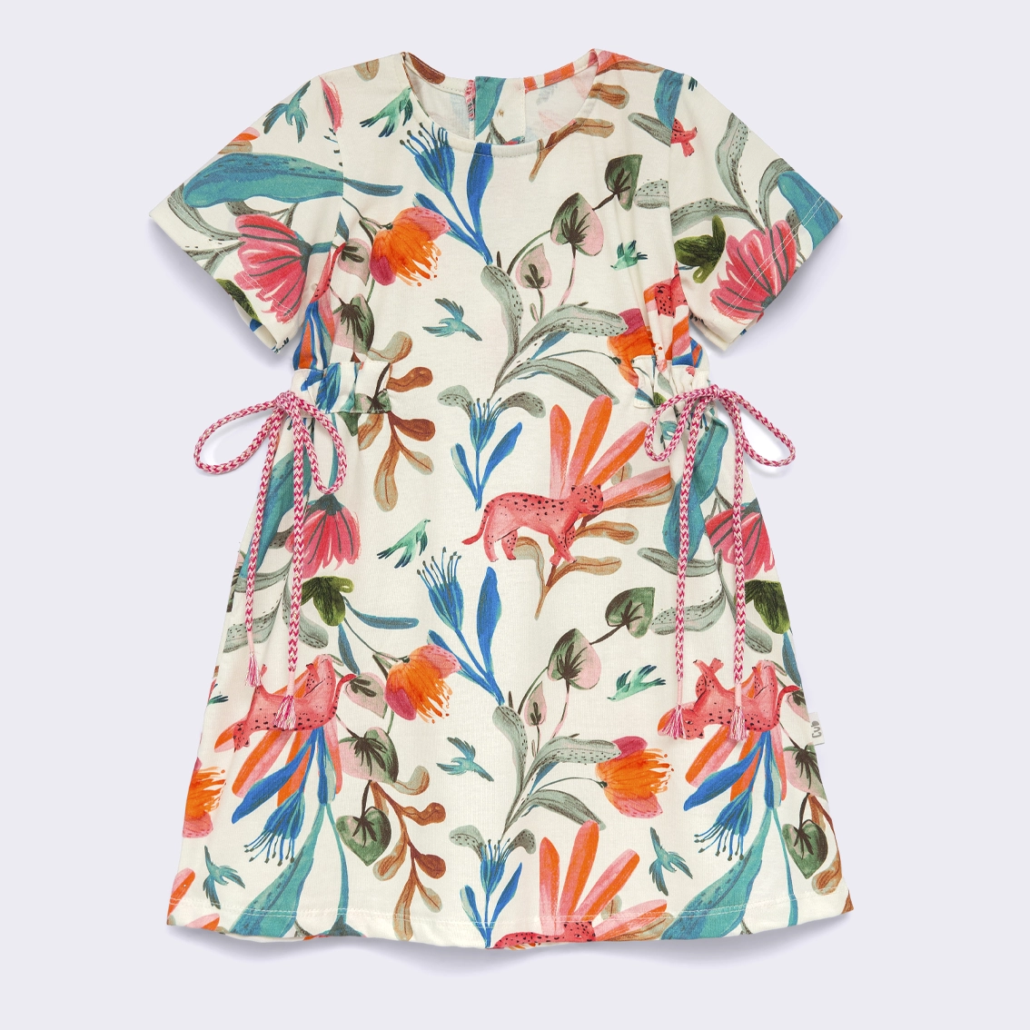 Vestido Manga Curta Flora