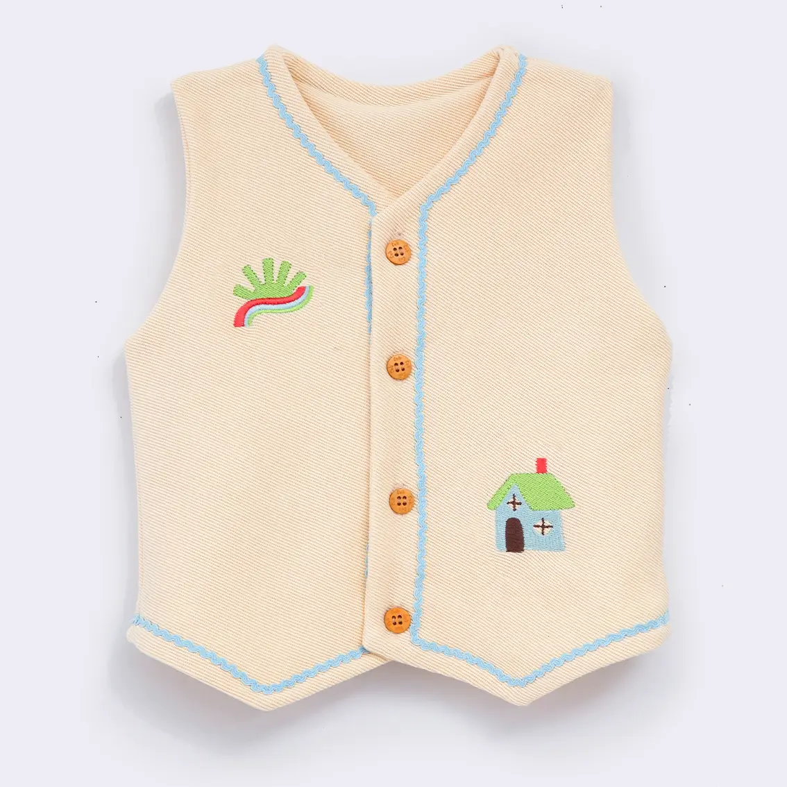 Colete Bordado Casinha