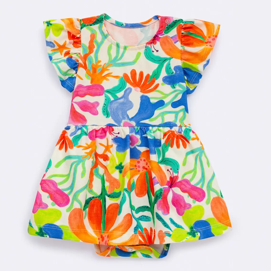 Vestido Body Jardim Oceânico