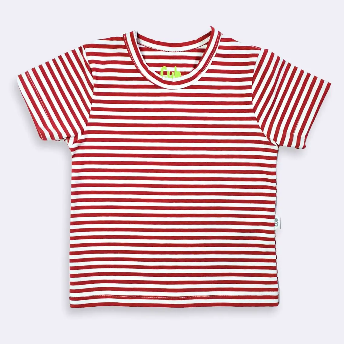 Camiseta Infantil Listrada Vermelha