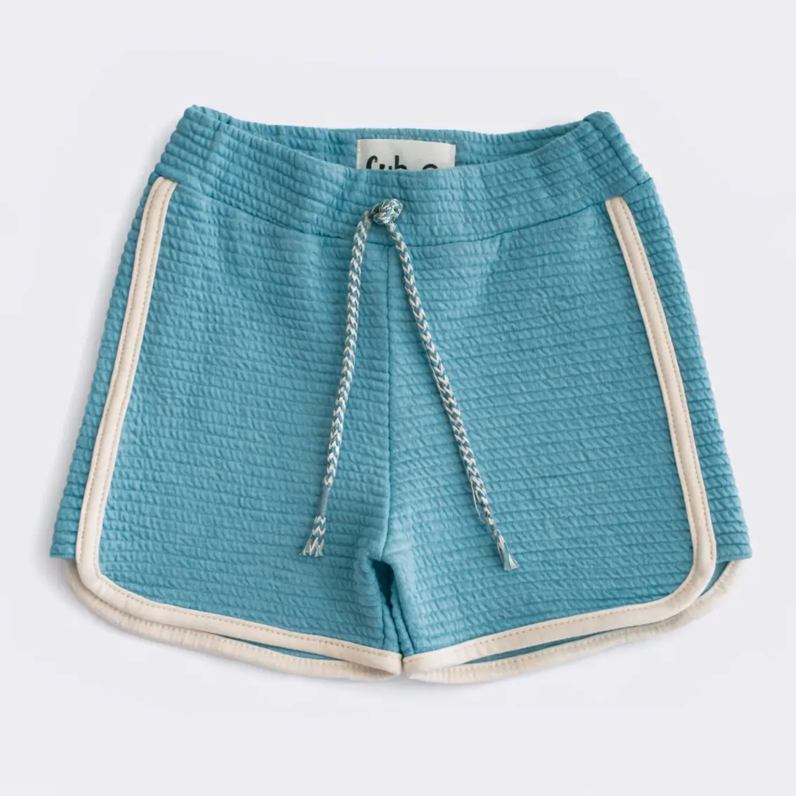 Short Molecotton Texturizado Azul